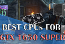 Best CPUs for GTX 1650 Super