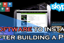 Software to install after building PC