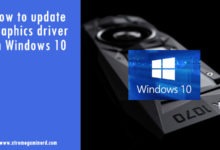 Update graphics driver in Windows 10