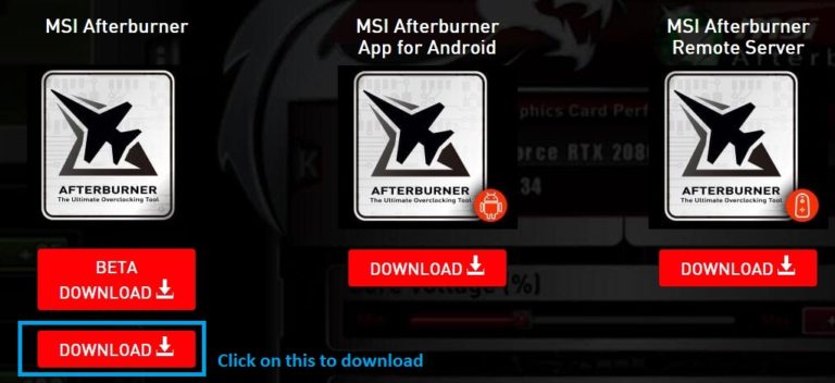 msi afterburner show cpu temp