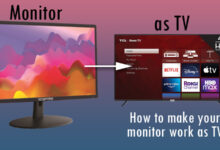 Monitor as TV