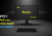 monitor model number