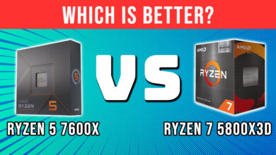 ryzen 7600X vs 5800X3D