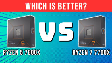 Ryzen 7600X vs 7700X