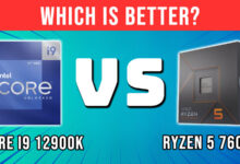 Ryzen 7600X vs i9 12900K