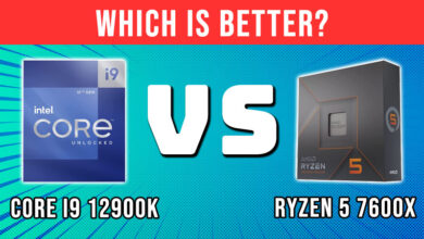 Ryzen 7600X vs i9 12900K