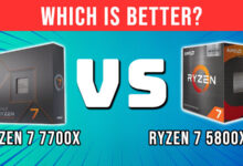 Ryzen 7700X vs 5800X3D