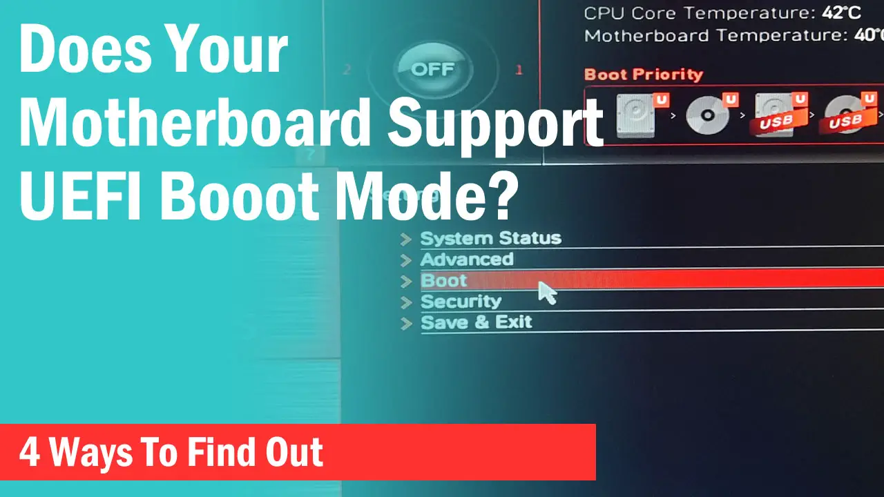 Motherboard UEFI mode