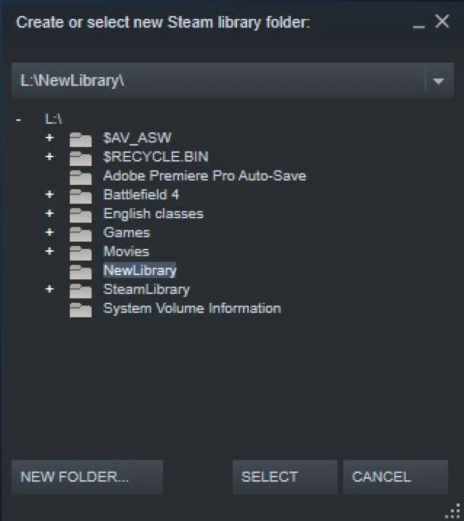 Here Is How To Solve New Steam Library Folder Must Be Empty Error   NewLibrary 912x1024 