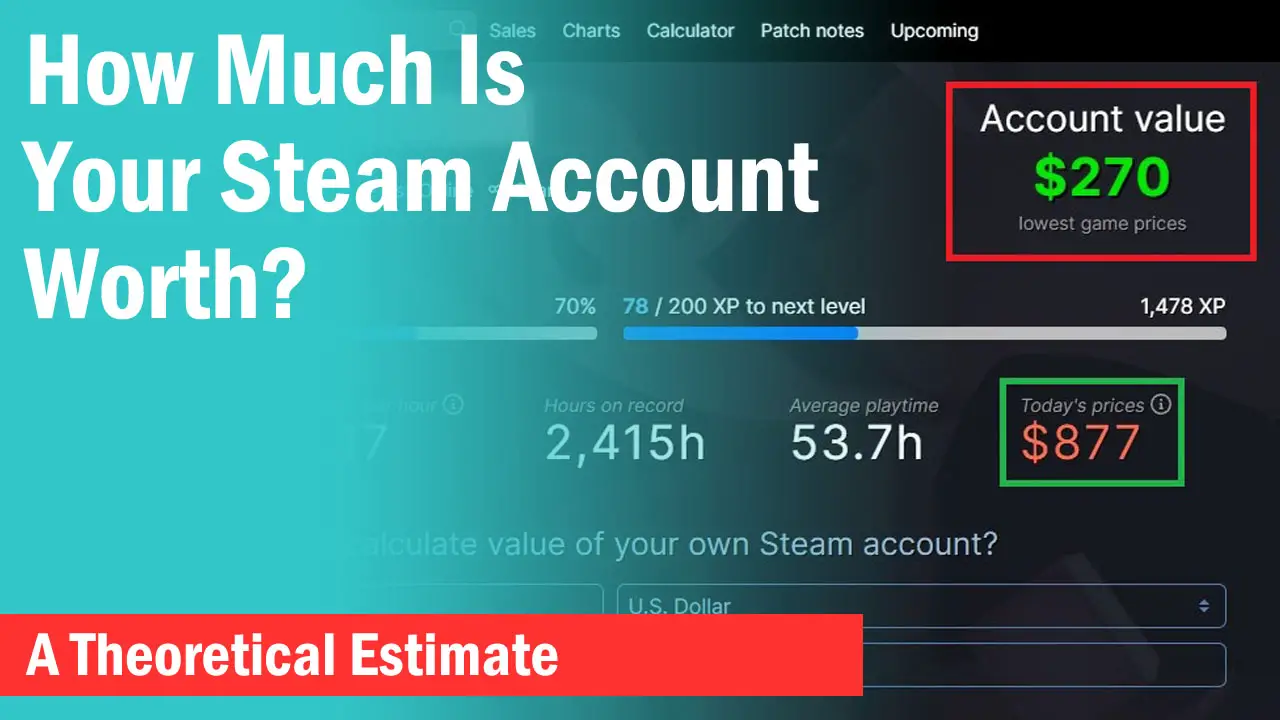 Steam: the Account value determined as
